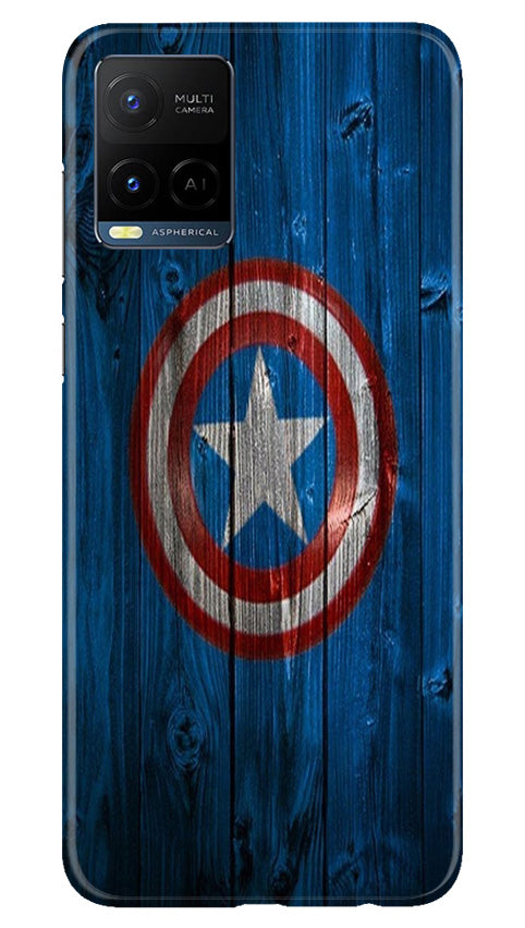 Captain America Superhero Mobile Back Case for Vivo Y21T (Design - 118) Captain America Superhero Case for Vivo Y21T (Design - 118)