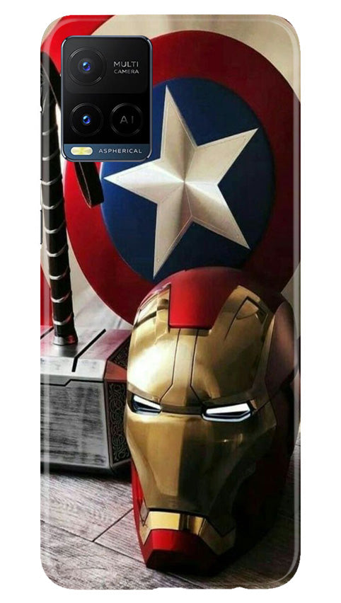 Ironman Captain America Mobile Back Case for Vivo Y21e (Design - 223) Ironman Captain America Case for Vivo Y21e (Design No. 223)