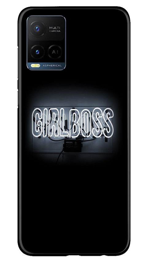 Girl Boss Black Mobile Back Case for Vivo Y21A (Design - 237) Girl Boss Black Case for Vivo Y21A (Design No. 237)