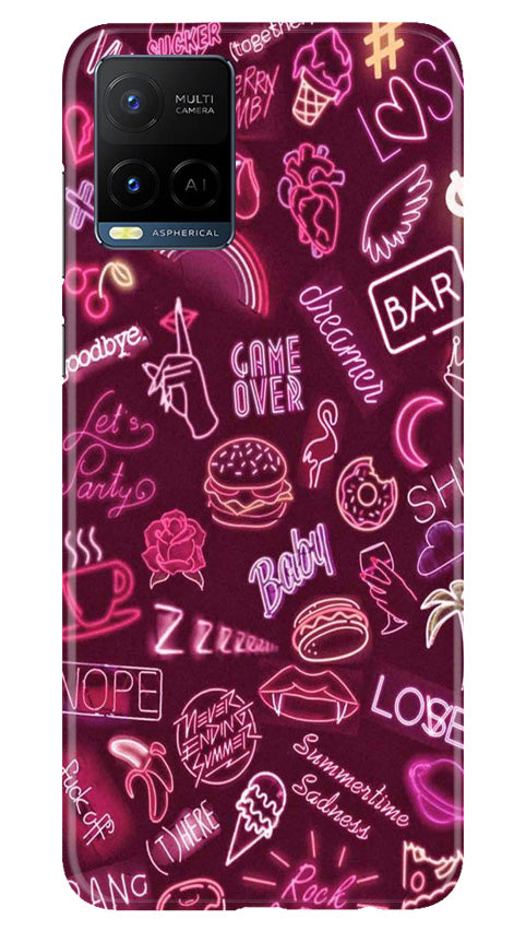 Party Theme Mobile Back Case for Vivo Y21e (Design - 350)