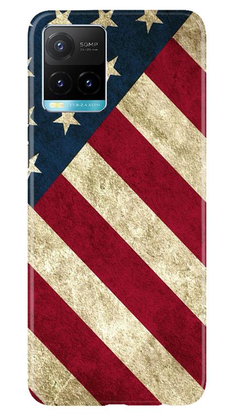 America Mobile Back Case for Vivo Y33s (Design - 79) America Case for Vivo Y33s
