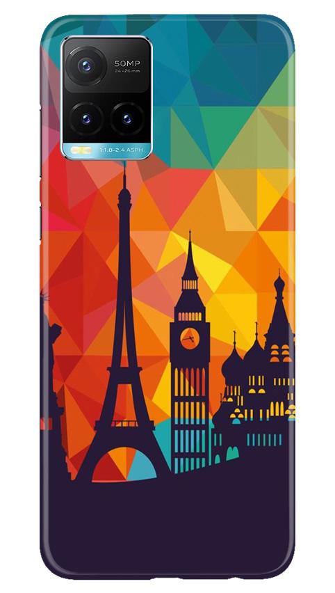 Eiffel Tower2 Mobile Back Case for Vivo Y33s (Design - 91) Eiffel Tower2 Case for Vivo Y33s
