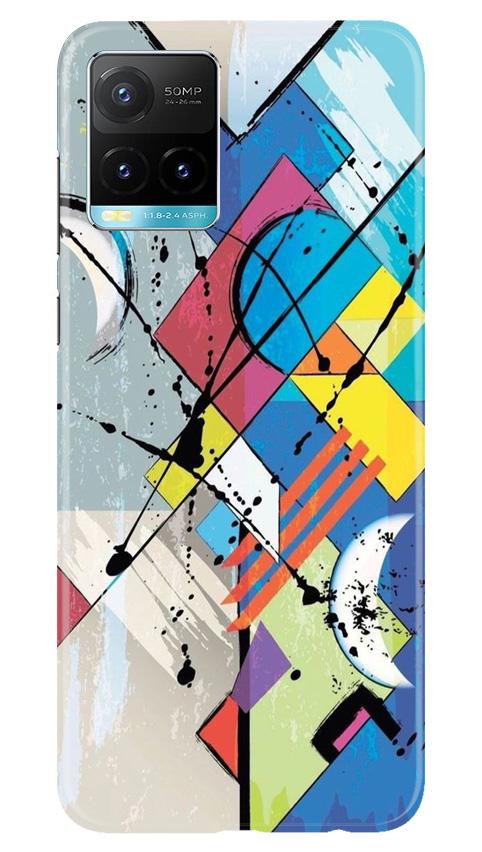 Modern Art Mobile Back Case for Vivo Y33s (Design - 235) Modern Art Case for Vivo Y33s (Design No. 235)