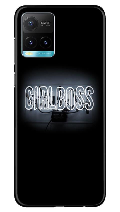 Girl Boss Black Mobile Back Case for Vivo Y33s (Design - 268) Girl Boss Black Case for Vivo Y33s (Design No. 268)