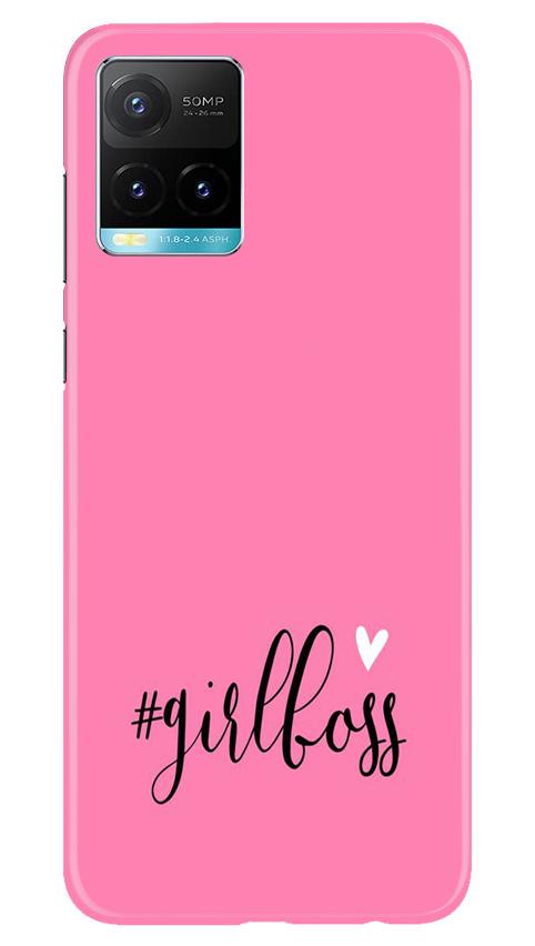 Girl Boss Pink Mobile Back Case for Vivo Y33s (Design - 269) Girl Boss Pink Case for Vivo Y33s (Design No. 269)