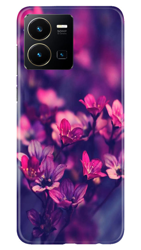 flowers Mobile Back Case for Vivo Y22 (Design - 25) flowers Case for Vivo Y22