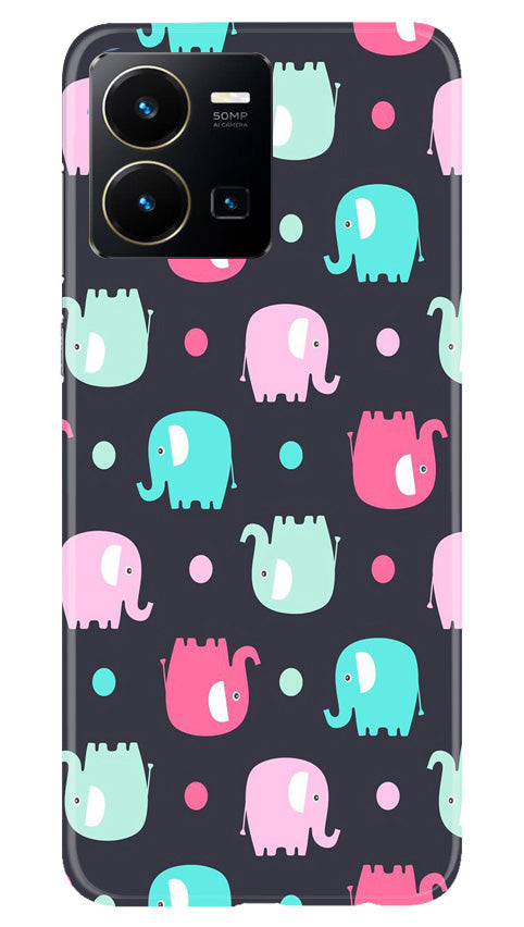 Elephant Baground Mobile Back Case for Vivo Y35 (Design - 44) Elephant Baground Case for Vivo Y35