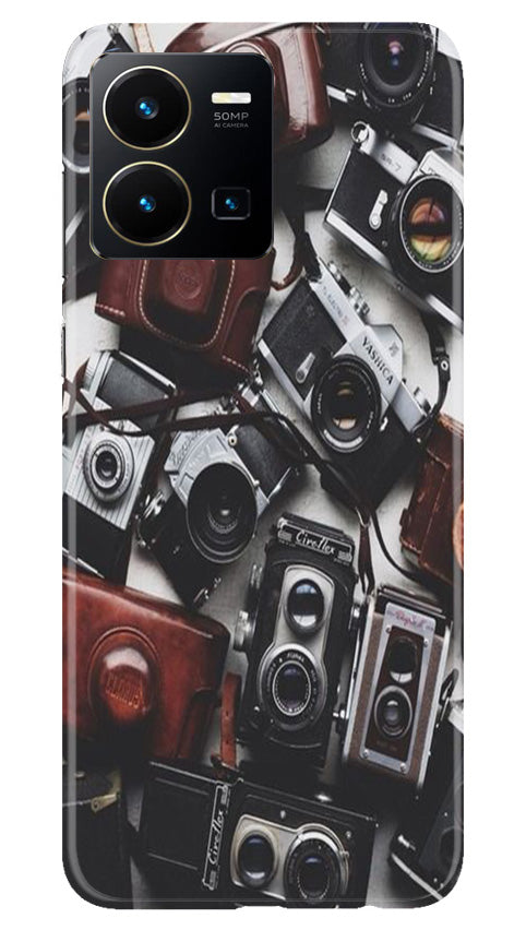 Cameras Mobile Back Case for Vivo Y35 (Design - 57) Cameras Case for Vivo Y35
