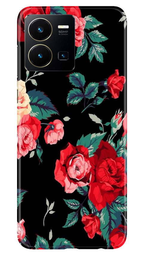 Red Rose2 Mobile Back Case for Vivo Y35 (Design - 81) Red Rose2 Case for Vivo Y35
