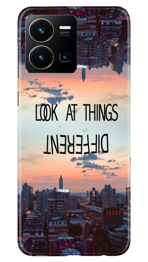 Look at things different Mobile Back Case for Vivo Y22 (Design - 99) Look at things different Case for Vivo Y22