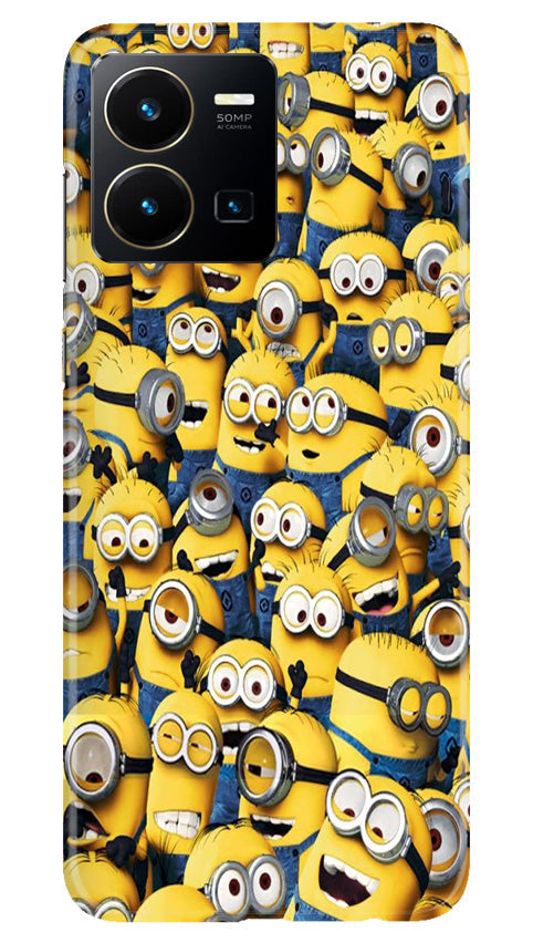 Minions Mobile Back Case for Vivo Y22 (Design - 126) Minions Case for Vivo Y22 (Design - 126)