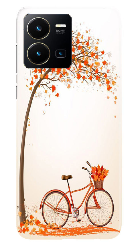 Bicycle Mobile Back Case for Vivo Y22 (Design - 161) Bicycle Case for Vivo Y22 (Design - 161)