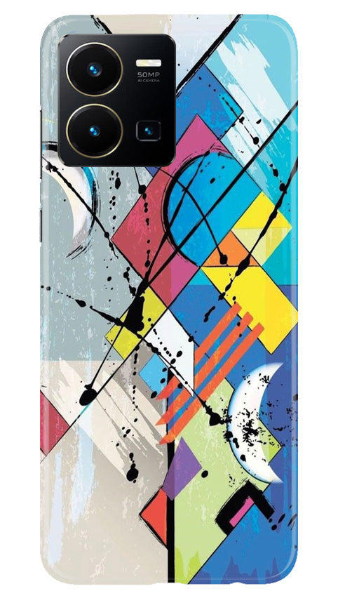 Modern Art Mobile Back Case for Vivo Y22 (Design - 204) Modern Art Case for Vivo Y22 (Design No. 204)
