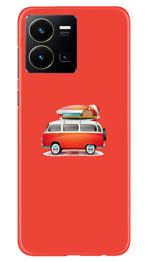 Travel Bus Mobile Back Case for Vivo Y22 (Design - 227) Travel Bus Case for Vivo Y22 (Design No. 227)