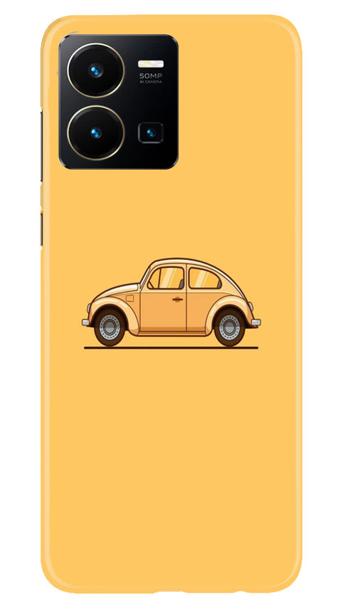 Vintage Car Mobile Back Case for Vivo Y22 (Design - 231) Vintage Car Case for Vivo Y22 (Design No. 231)