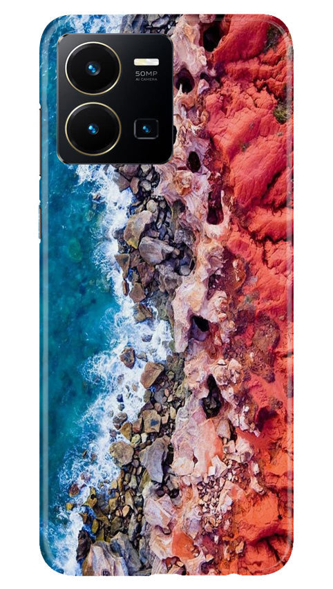 Sea Shore Mobile Back Case for Vivo Y22 (Design - 242) Sea Shore Case for Vivo Y22 (Design No. 242)