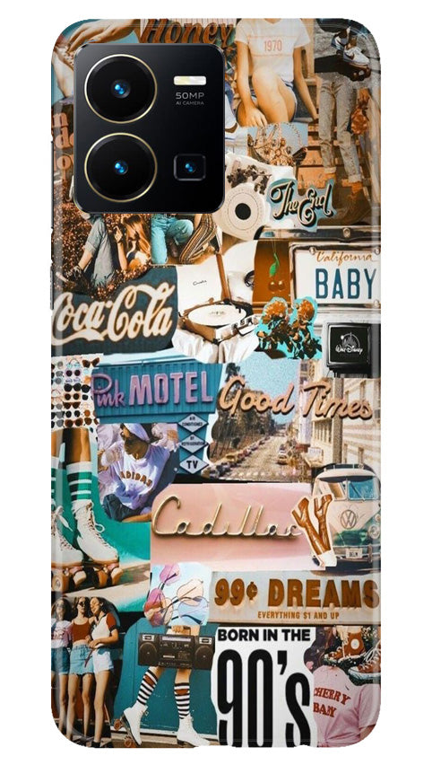 Vintage Design Mobile Back Case for Vivo Y22 (Design - 253) Vintage Design Case for Vivo Y22 (Design No. 253)
