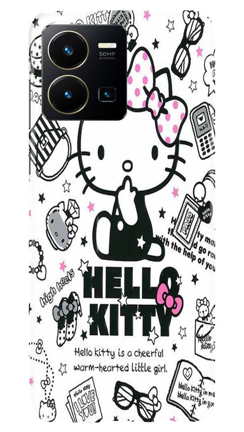 Hello Kitty Mobile Back Case for Vivo Y35 (Design 320)