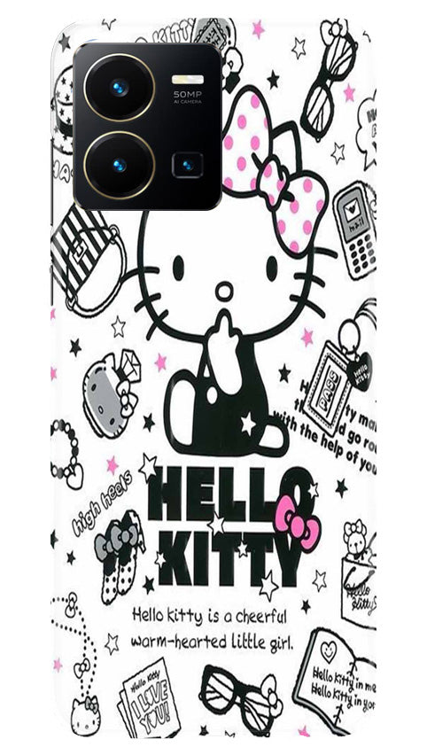 Hello Kitty Mobile Back Case for Vivo Y22 (Design - 320) Hello Kitty Mobile Back Case for Vivo Y22 (Design - 320)