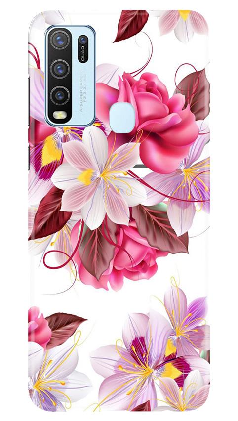 Beautiful flowers Mobile Back Case for Vivo Y30 (Design - 23) Beautiful flowers Case for Vivo Y30