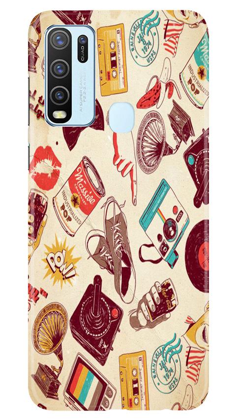 Vintage Mobile Back Case for Vivo Y50 (Design - 35) Vintage Case for Vivo Y50