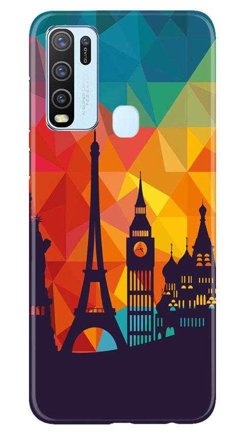 Eiffel Tower2 Mobile Back Case for Vivo Y30 (Design - 91) Eiffel Tower2 Case for Vivo Y30