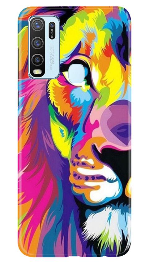Colorful Lion Mobile Back Case for Vivo Y30 (Design - 110) Colorful Lion Case for Vivo Y30 (Design - 110)