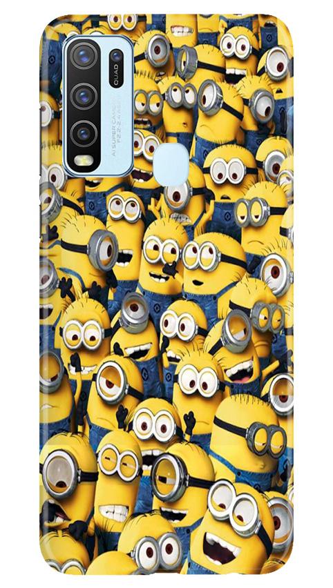 Minions Mobile Back Case for Vivo Y30 (Design - 126) Minions Case for Vivo Y30 (Design - 126)