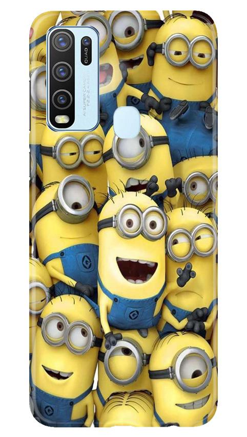 Minions Mobile Back Case for Vivo Y30 (Design - 127) Minions Case for Vivo Y30 (Design - 127)
