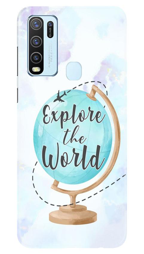 Explore the World Mobile Back Case for Vivo Y30 (Design - 207) Explore the World Case for Vivo Y30 (Design No. 207)