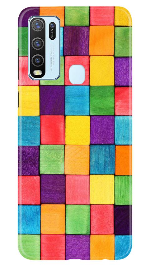 Colorful Square Mobile Back Case for Vivo Y50 (Design - 218) Colorful Square Case for Vivo Y50 (Design No. 218)