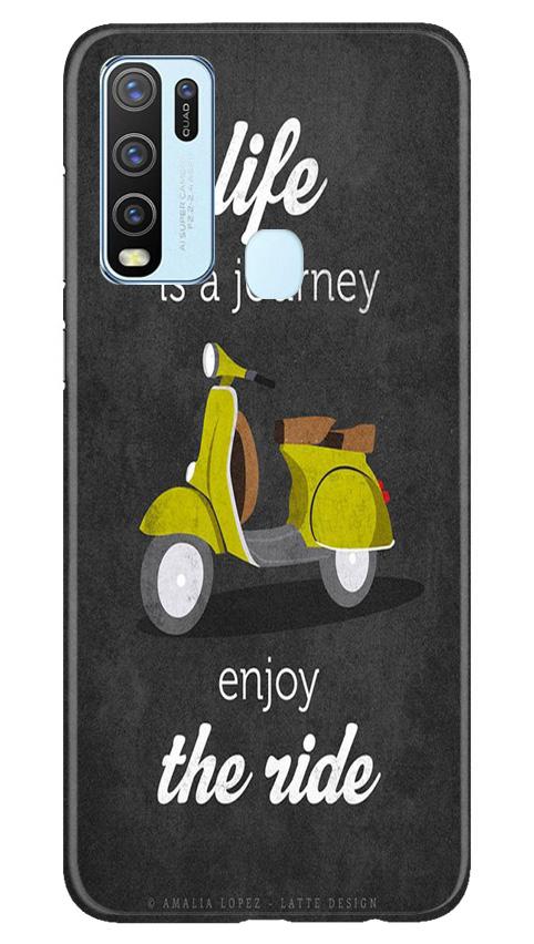 Life is a Journey Mobile Back Case for Vivo Y30 (Design - 261) Life is a Journey Case for Vivo Y30 (Design No. 261)