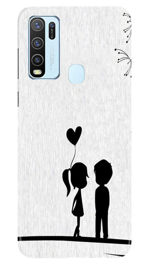 Cute Kid Couple Mobile Back Case for Vivo Y30 (Design - 283) Cute Kid Couple Case for Vivo Y30 (Design No. 283)