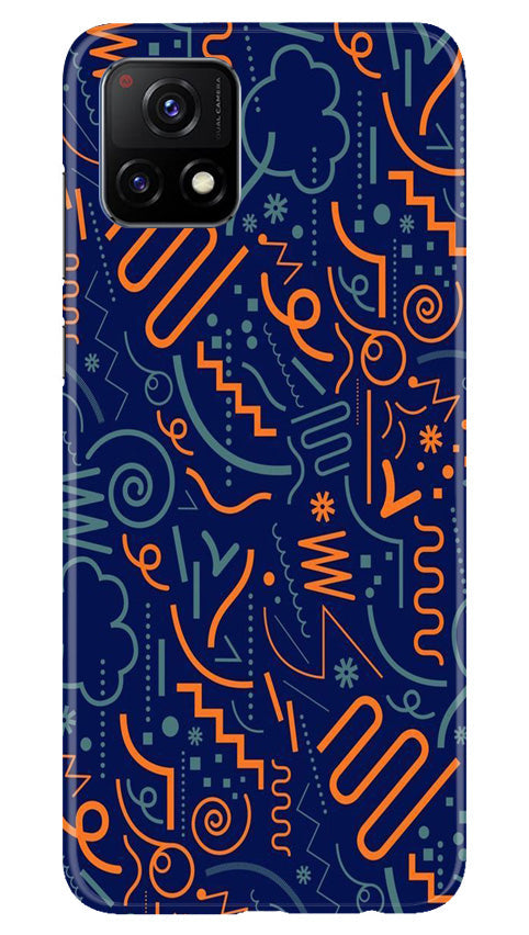 Line Art Baground Mobile Back Case for Vivo Y52s 5G (Design - 26) Line Art Baground Case for Vivo Y52s 5G