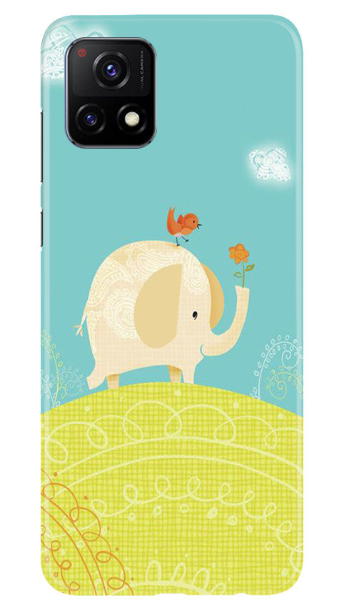 Elephant Painting Mobile Back Case for Vivo Y52s 5G (Design - 46) Elephant Painting Case for Vivo Y52s 5G