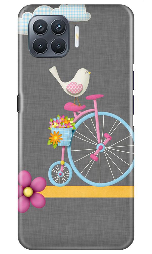 Sparron with cycle Mobile Back Case for Oppo A93 (Design - 34) Sparron with cycle Case for Oppo A93