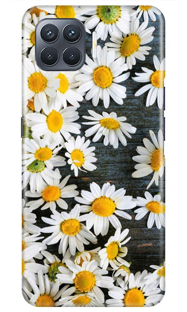 White flowers2 Mobile Back Case for Oppo A93 (Design - 62) White flowers2 Case for Oppo A93