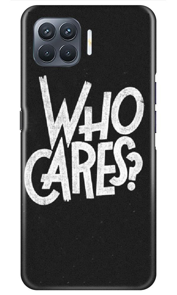 Who Cares Mobile Back Case for Oppo A93 (Design - 94) Who Cares Case for Oppo A93