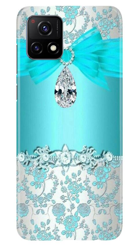 Shinny Blue Background Mobile Back Case for Vivo Y72 (Design - 32) Shinny Blue Background Case for Vivo Y72