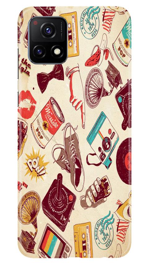 Vintage Mobile Back Case for Vivo Y72 (Design - 35) Vintage Case for Vivo Y72