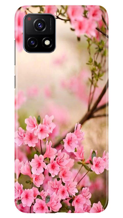 Pink flowers Mobile Back Case for Vivo Y72 (Design - 69) Pink flowers Case for Vivo Y72