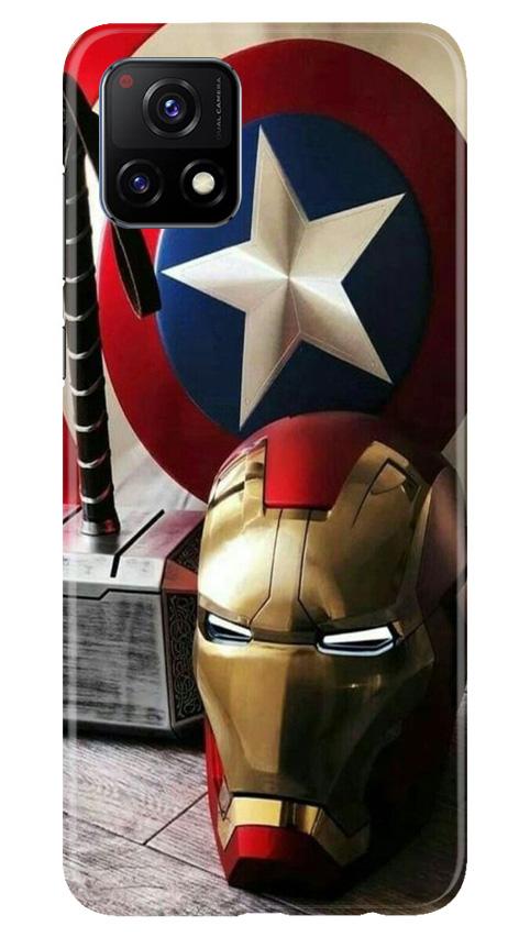 Ironman Captain America Mobile Back Case for Vivo Y72 (Design - 254) Ironman Captain America Case for Vivo Y72 (Design No. 254)