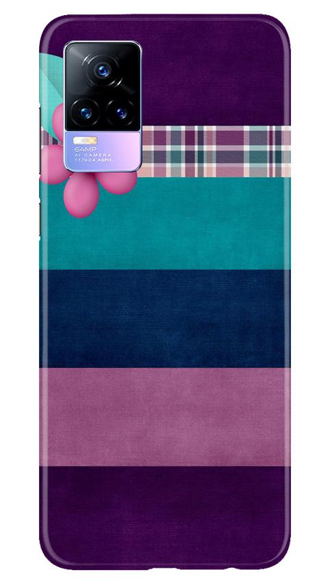 Purple Blue Mobile Back Case for Vivo Y73 (Design - 37) Purple Blue Case for Vivo Y73