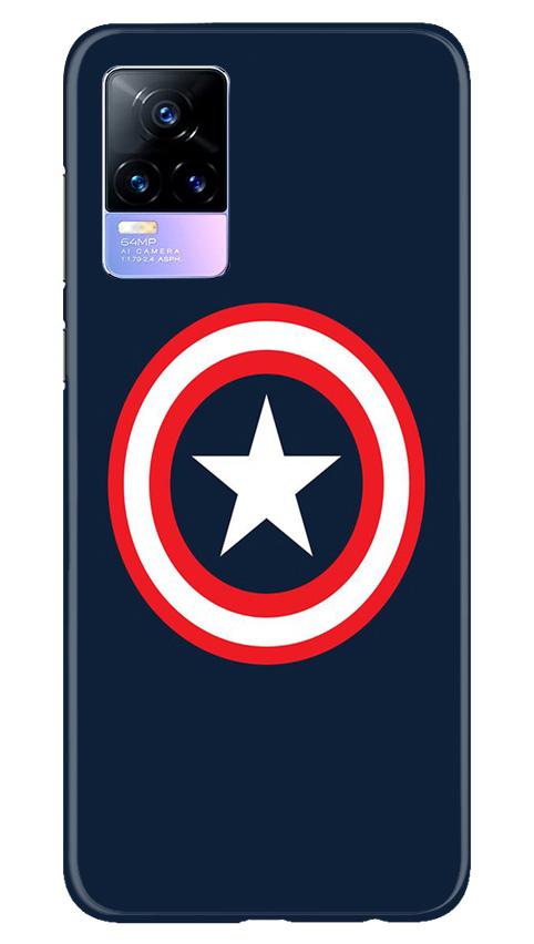 Captain America Mobile Back Case for Vivo Y73 (Design - 42) Captain America Case for Vivo Y73