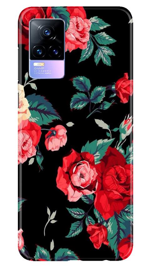 Red Rose2 Mobile Back Case for Vivo Y73 (Design - 81) Red Rose2 Case for Vivo Y73