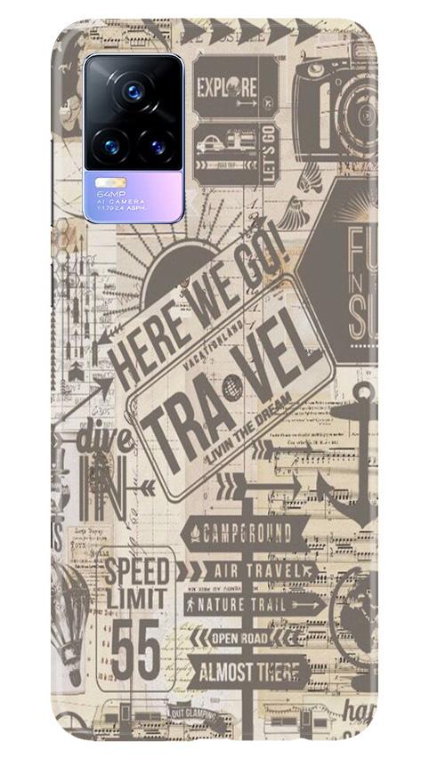 Travel Mobile Back Case for Vivo Y73 (Design 104)