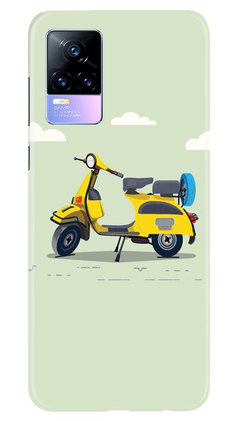 Vintage Scooter Mobile Back Case for Vivo Y73 (Design - 260) Vintage Scooter Case for Vivo Y73 (Design No. 260)