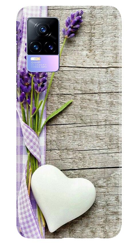 White Heart Mobile Back Case for Vivo Y73 (Design - 298) White Heart Case for Vivo Y73 (Design No. 298)