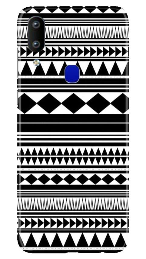 Black white Pattern Mobile Back Case for Vivo Y91 (Design - 5) Black white Pattern Case for Vivo Y91