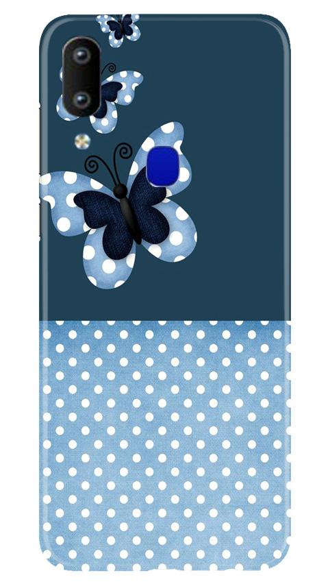 White dots Butterfly Mobile Back Case for Vivo Y91 (Design - 31) White dots Butterfly Case for Vivo Y91